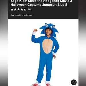 Sonic the Hedgehog Kids Costume Onesie